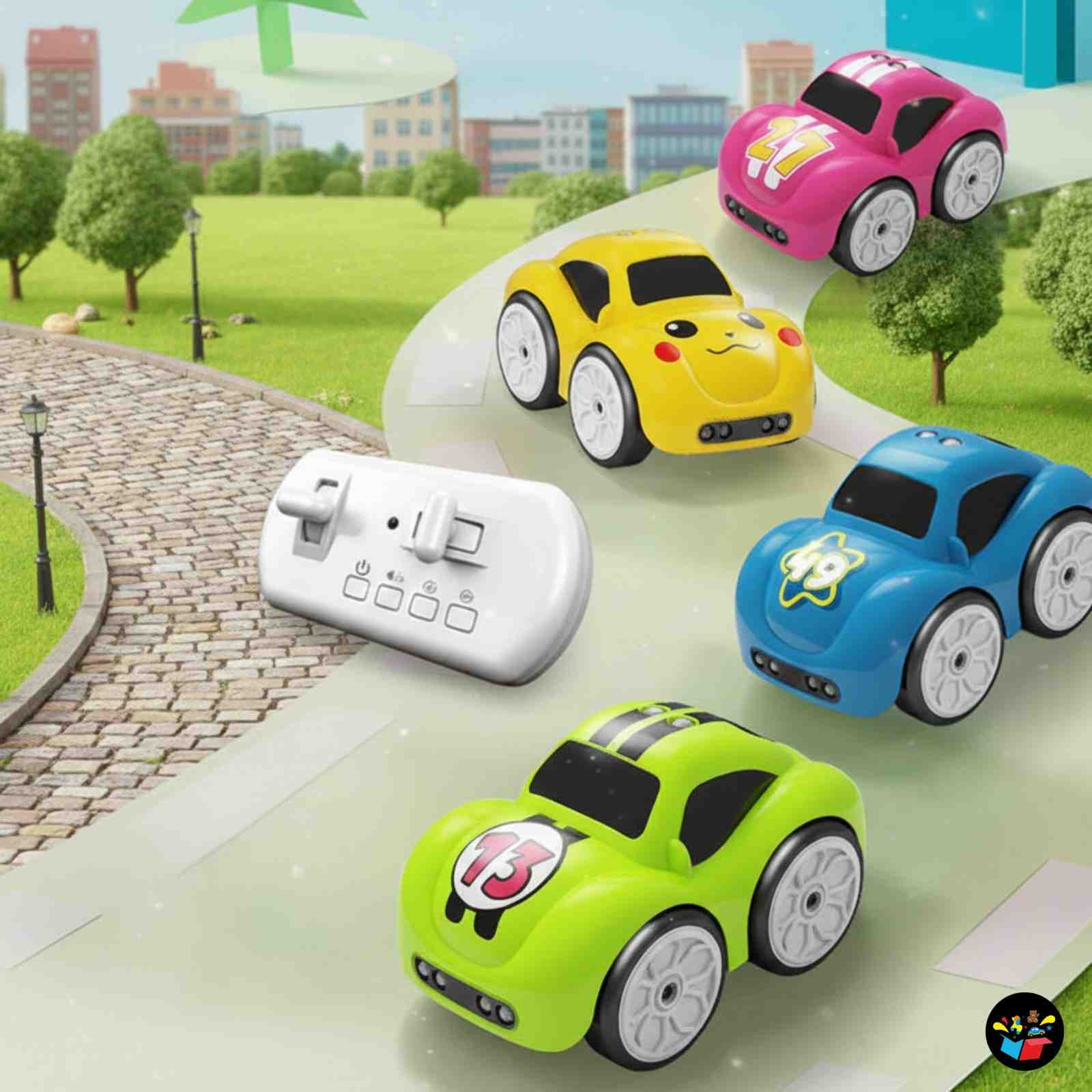 Smart Sensor RC Car Toy with Music & Auto Patrol Mode for Kids