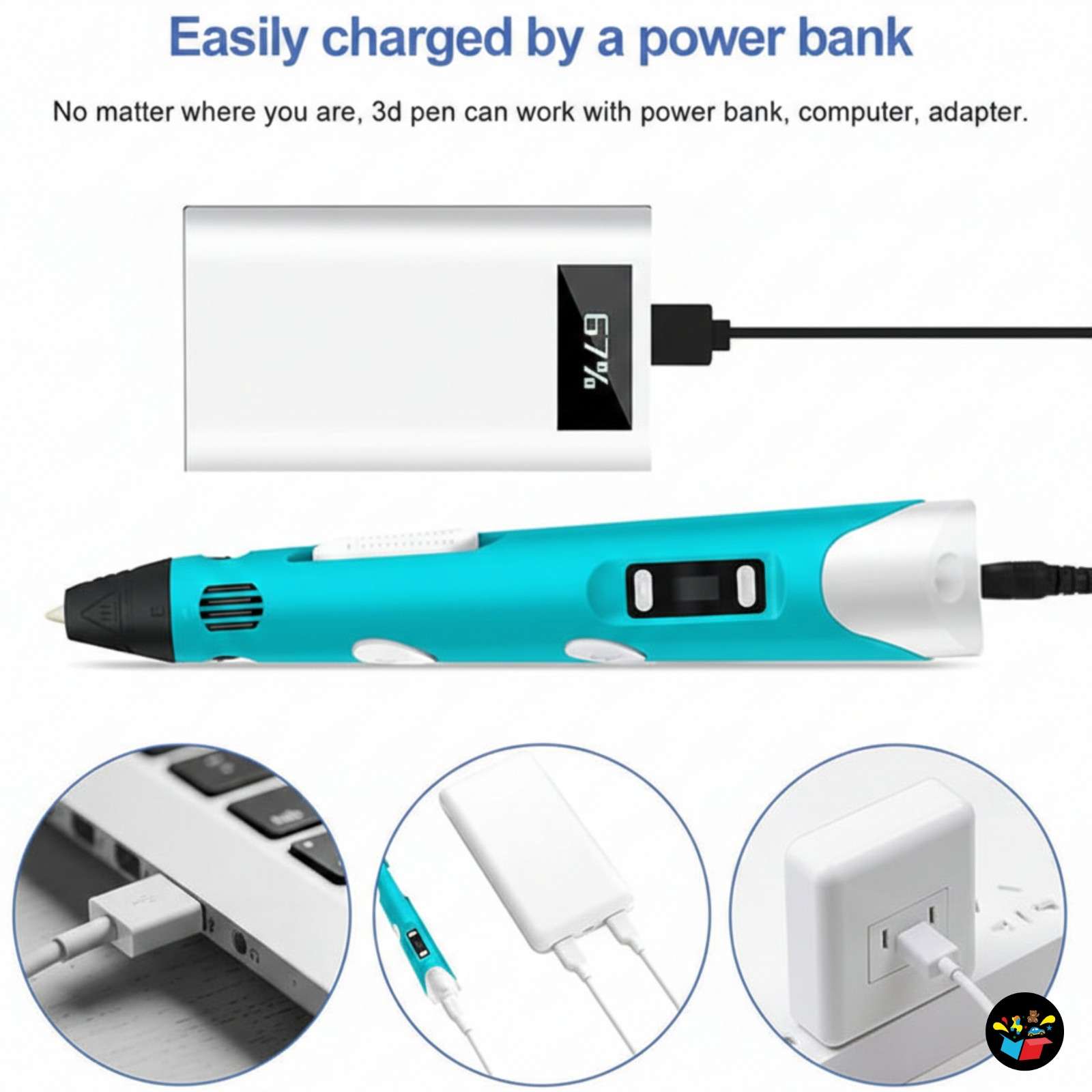 3D Printing Pen Set Easy, Drawing Pen for Kids and Adults