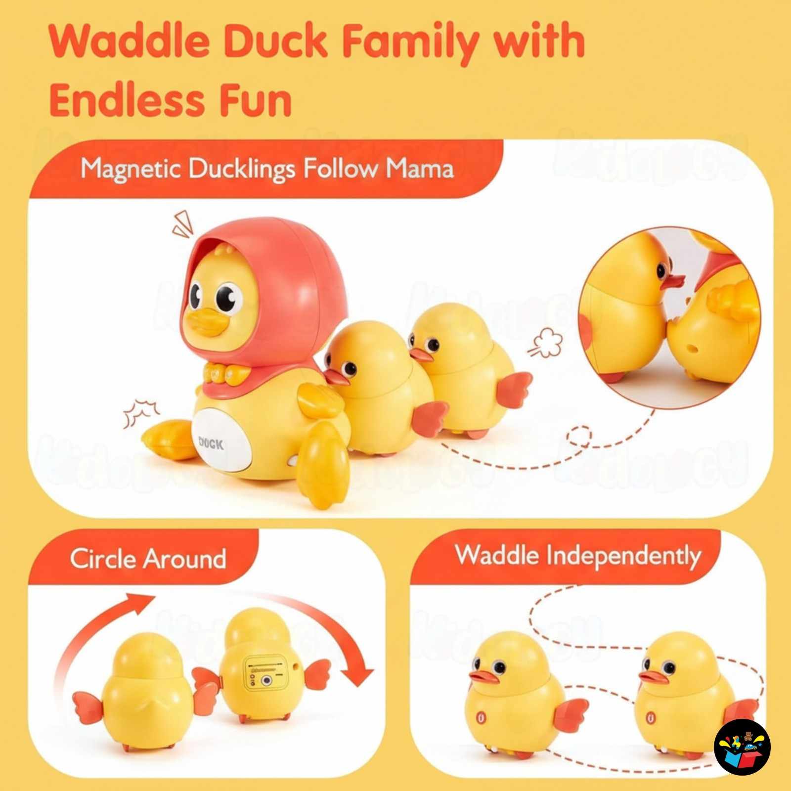 Musical Mother Duck & Ducklings Toy