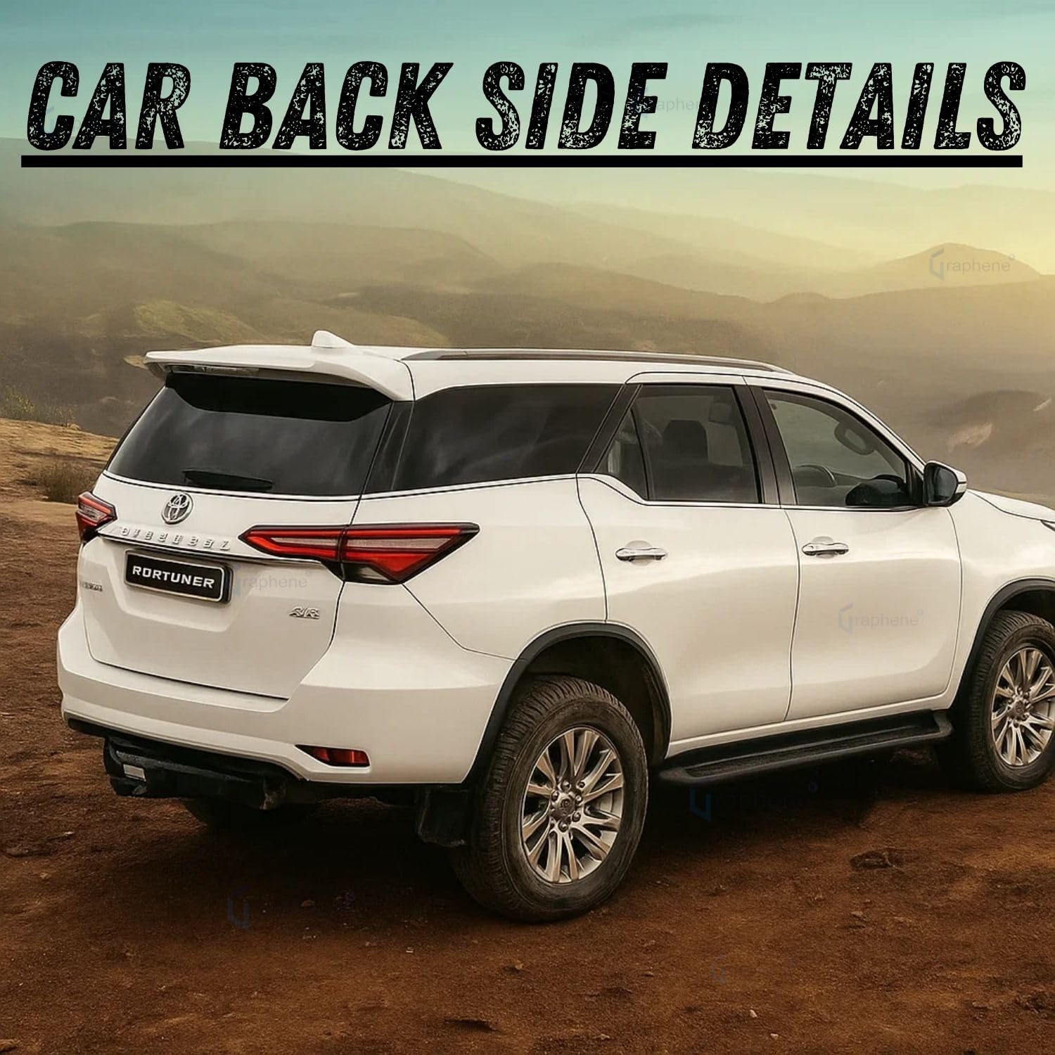 Premium Fortuner Metal SUV Car Pull Back Open Doors