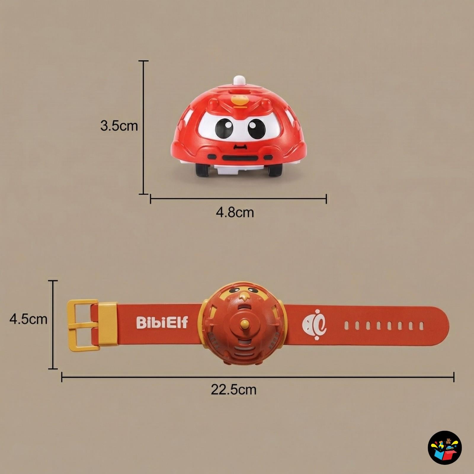 3-in-1 Mini Pull Back Gyro Watch Toy for Kids