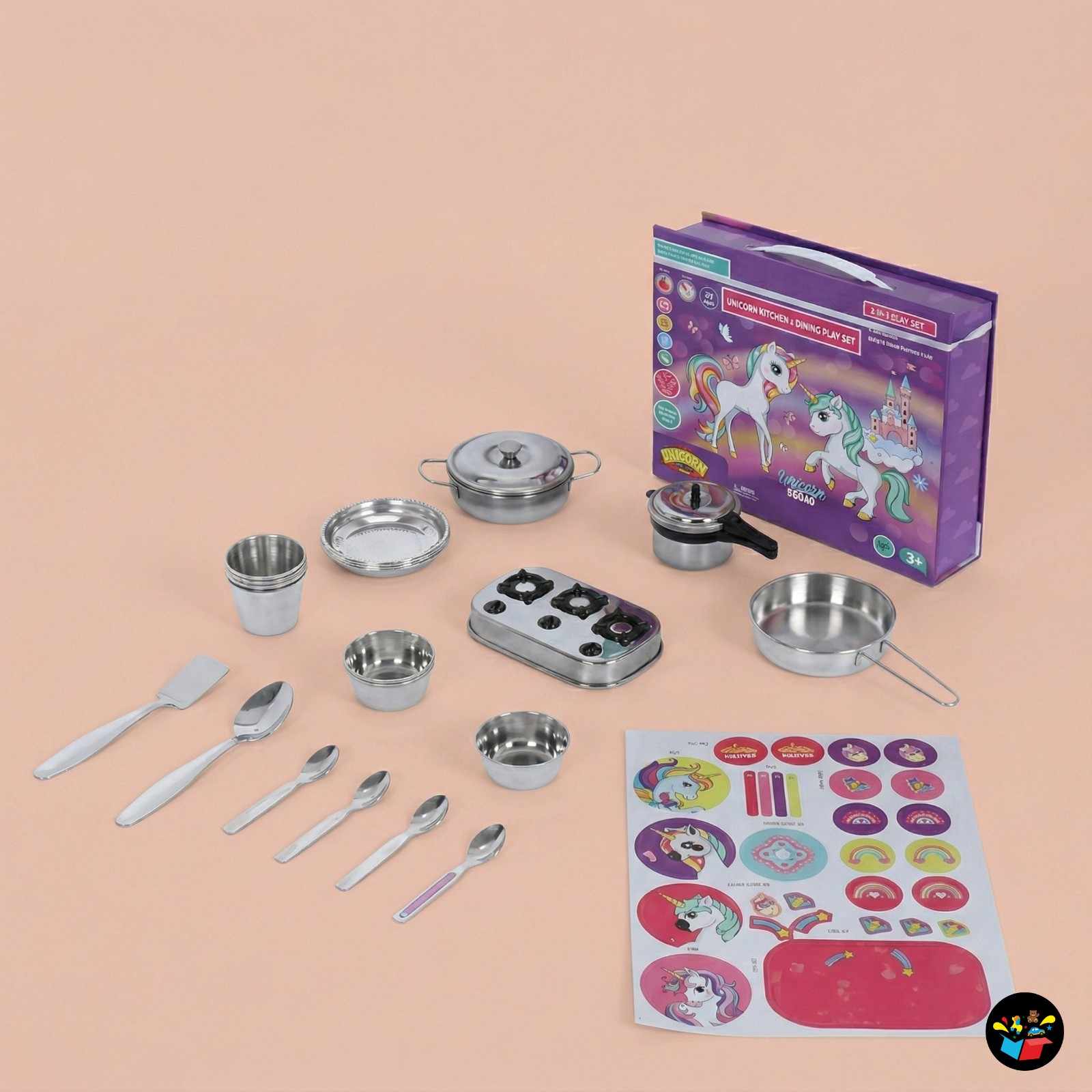 Barbie Kitchen Play Set 24pcs Cooking Toys