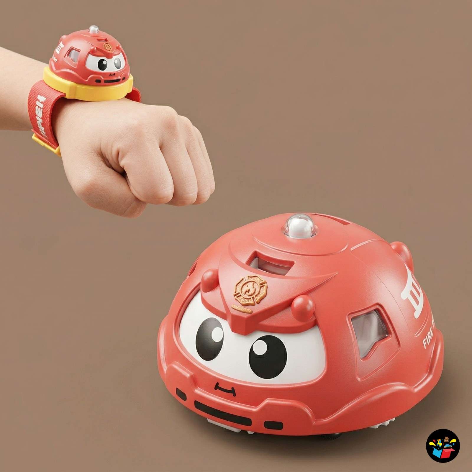 3-in-1 Mini Pull Back Gyro Watch Toy for Kids