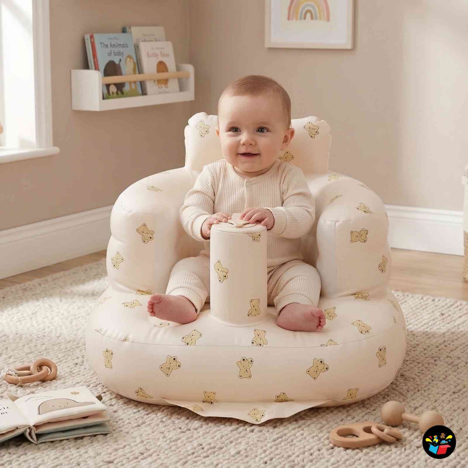 Soft Baby Inflatable Seat with Support TrayUse