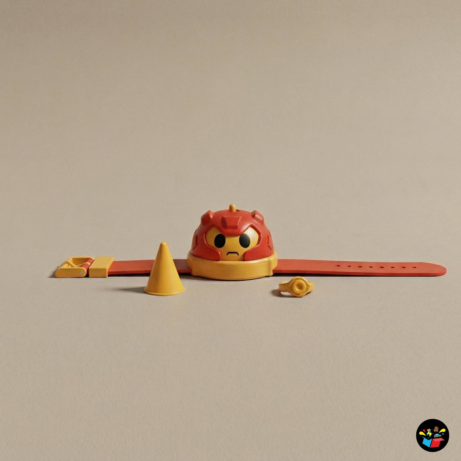 3-in-1 Mini Pull Back Gyro Watch Toy for Kids