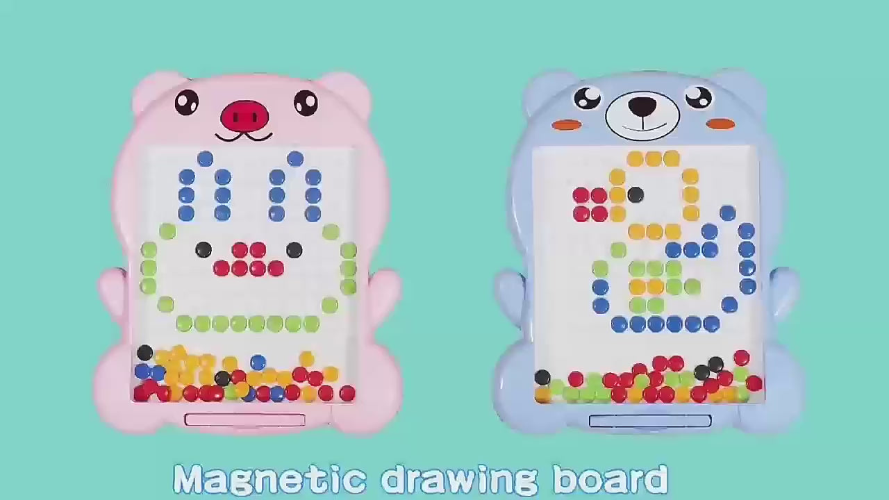 Magnetic Drawing Board for kids 80 pcs – Educational Dot-to-Dot Creativity Board