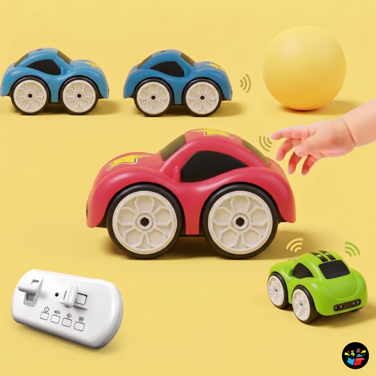 Smart Sensor RC Car Toy with Music & Auto Patrol Mode for Kids