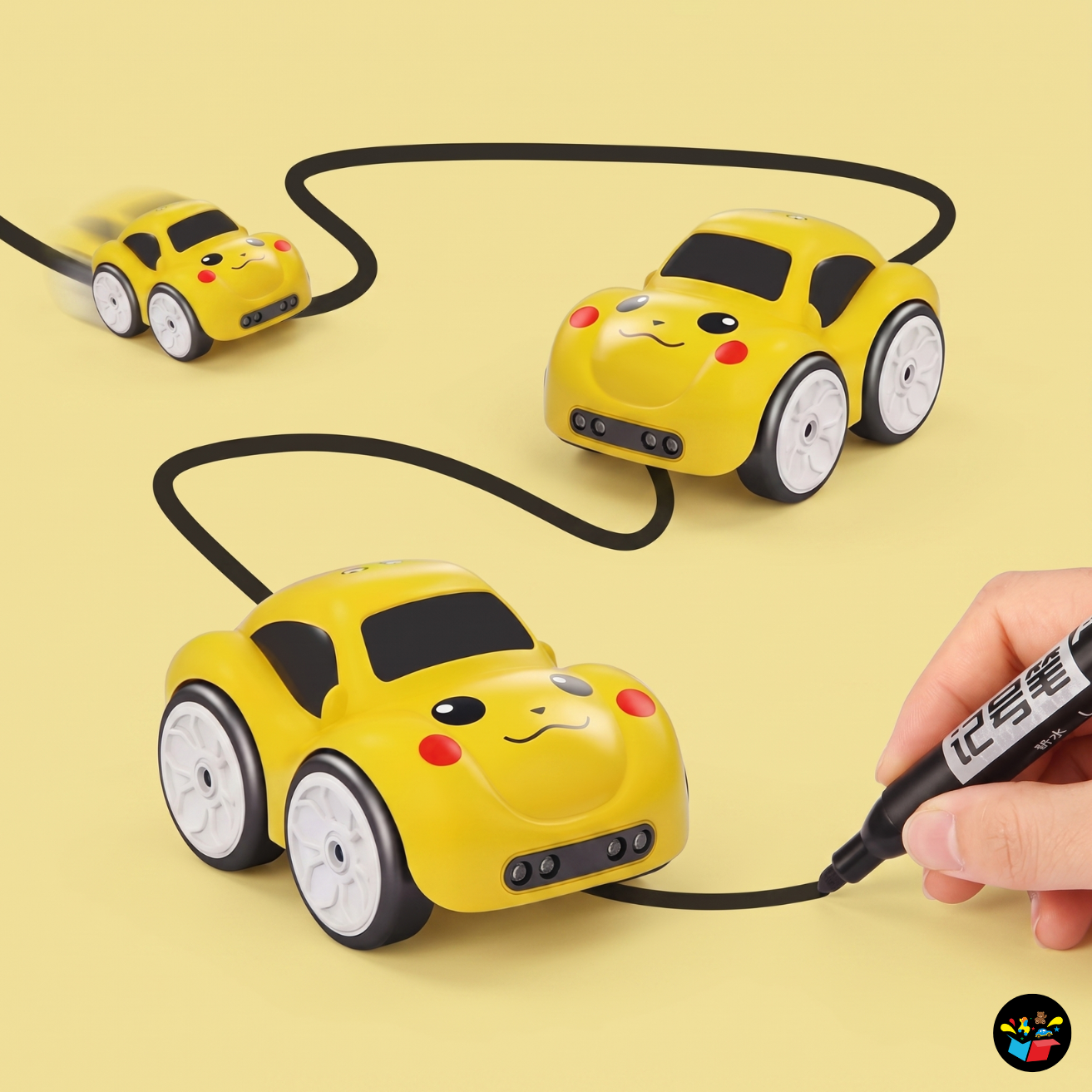Smart Sensor RC Car Toy with Music & Auto Patrol Mode for Kids