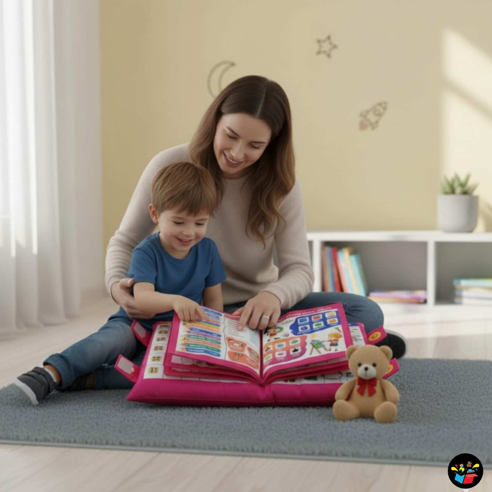 Kids Learning Pillow Cum Cloth Book