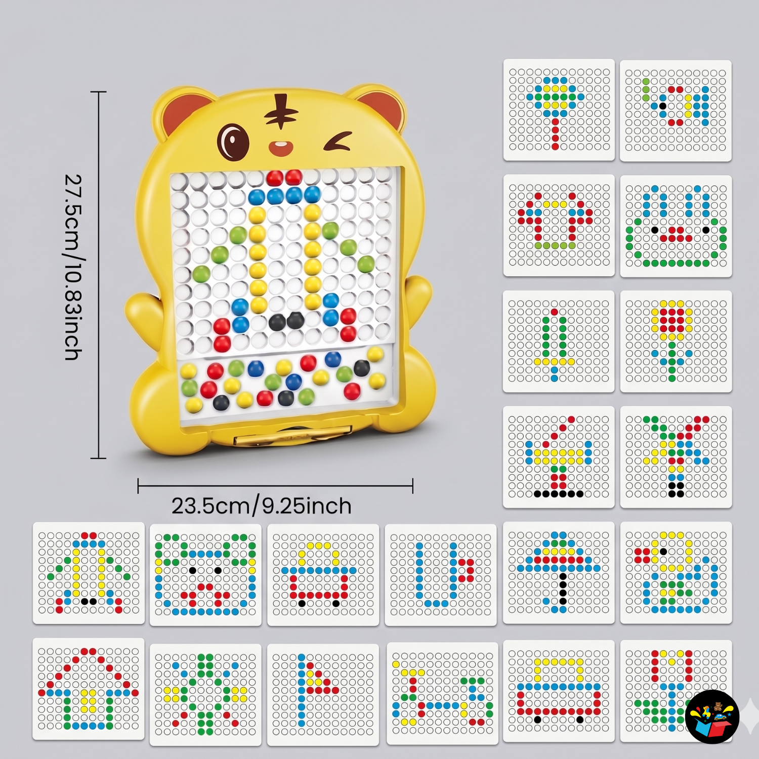 Magnetic Drawing Board for kids 80 pcs – Educational Dot-to-Dot Creativity Board