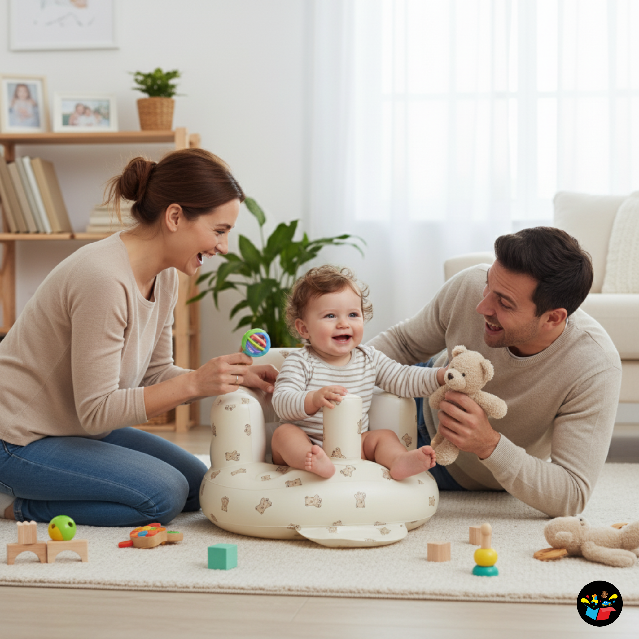 Soft Baby Inflatable Seat with Support TrayUse