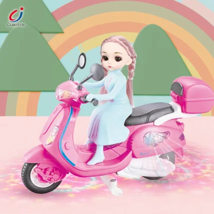 Musical Motorcycle Toy with Doll