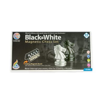 Ratna Black & White Magnetic Chess Set